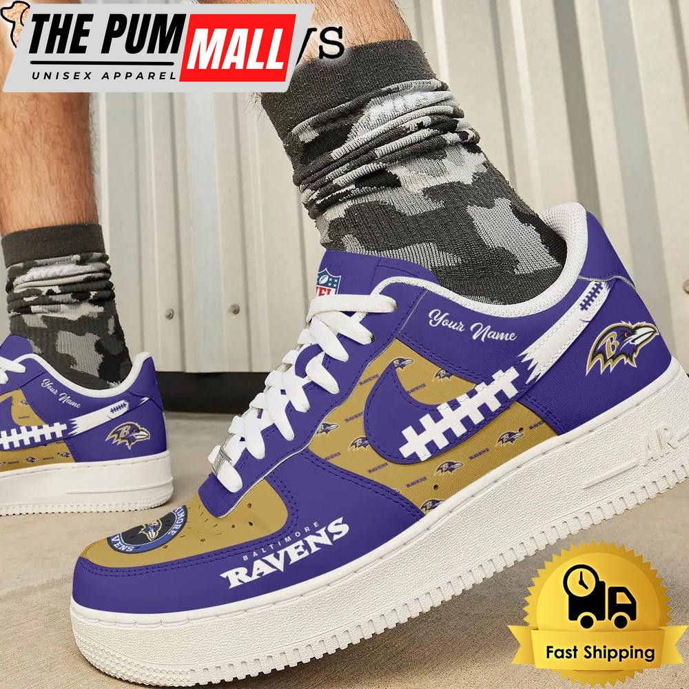 nfl-baltimore-ravens-walk-with-team-pride-in-every-step-custom-air-force-1-shoes-wvr26gqn NFL Baltimore Ravens Walk With Team Pride In Every Step Custom Air Force 1 Shoes