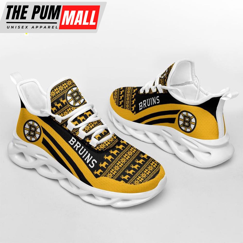 NFL Boston Bruins Merry Christmas Max Soul Shoes Gift For Fans