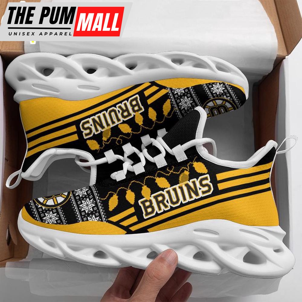 NFL Boston Bruins X-max Santa Claus Christmas Max Soul Shoes
