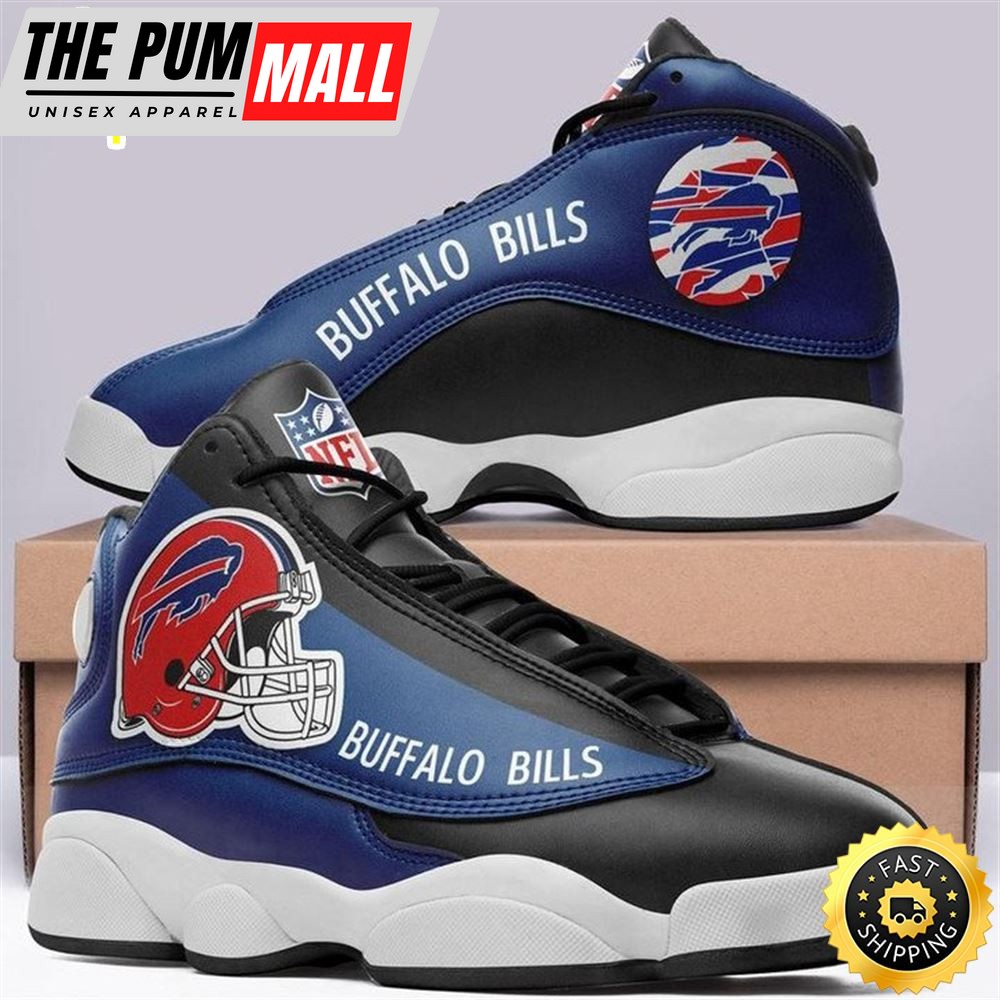 NFL Buffalo Bills Blue Black Red Helmet Air Jd 13 Shoes