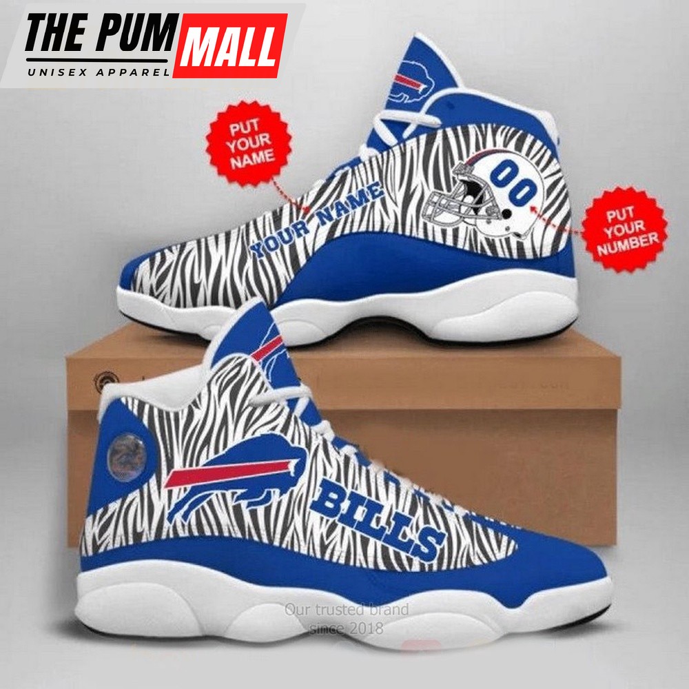NFL Buffalo Bills Camo Football Team Air Jd 13 Shoes