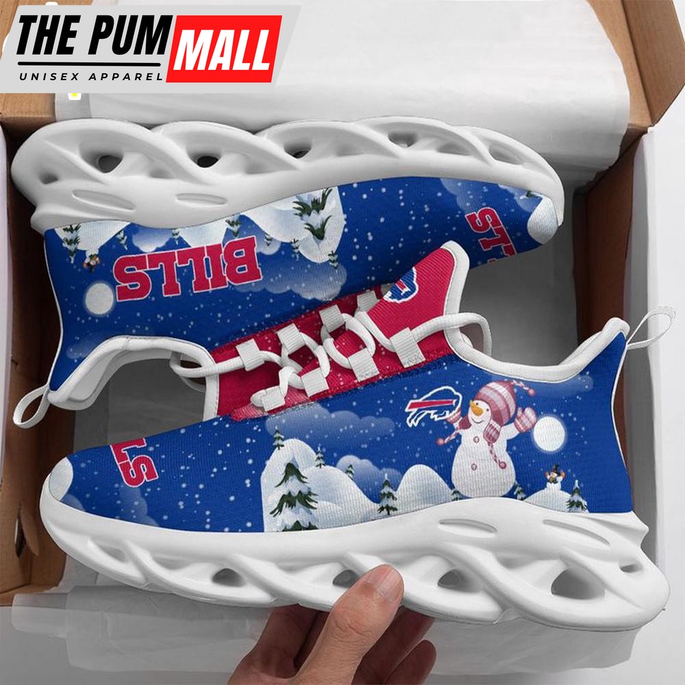 NFL Buffalo Bills Christmas Snowman Max Soul Shoes