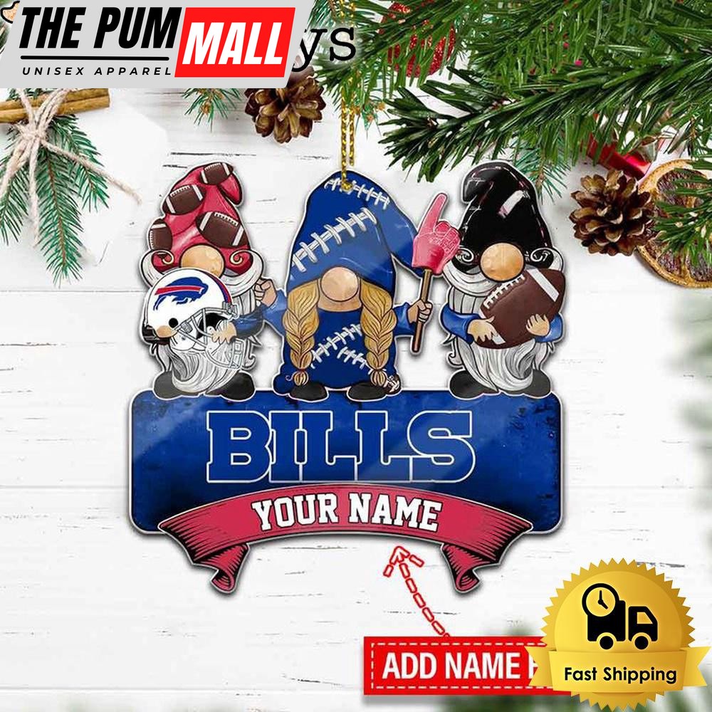 NFL Buffalo Bills Custom Gnome Christmas Ornament Limited Edition