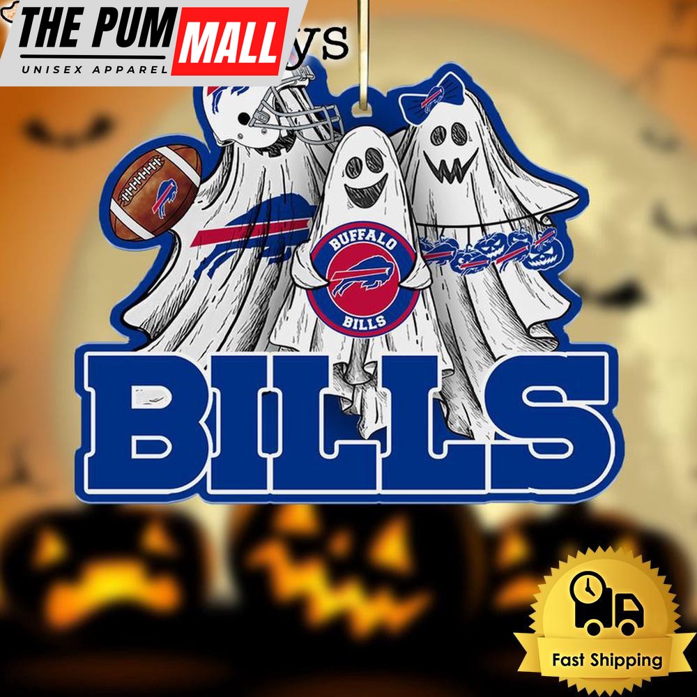 NFL Buffalo Bills Football Halloween Ghosts Ornament Limited Edition