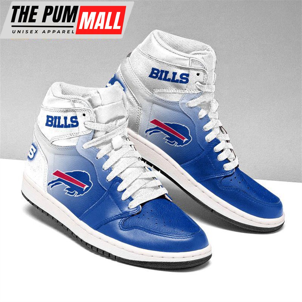 NFL Buffalo Bills Football Team Air Jd 1 Hightop Shoes Sizes