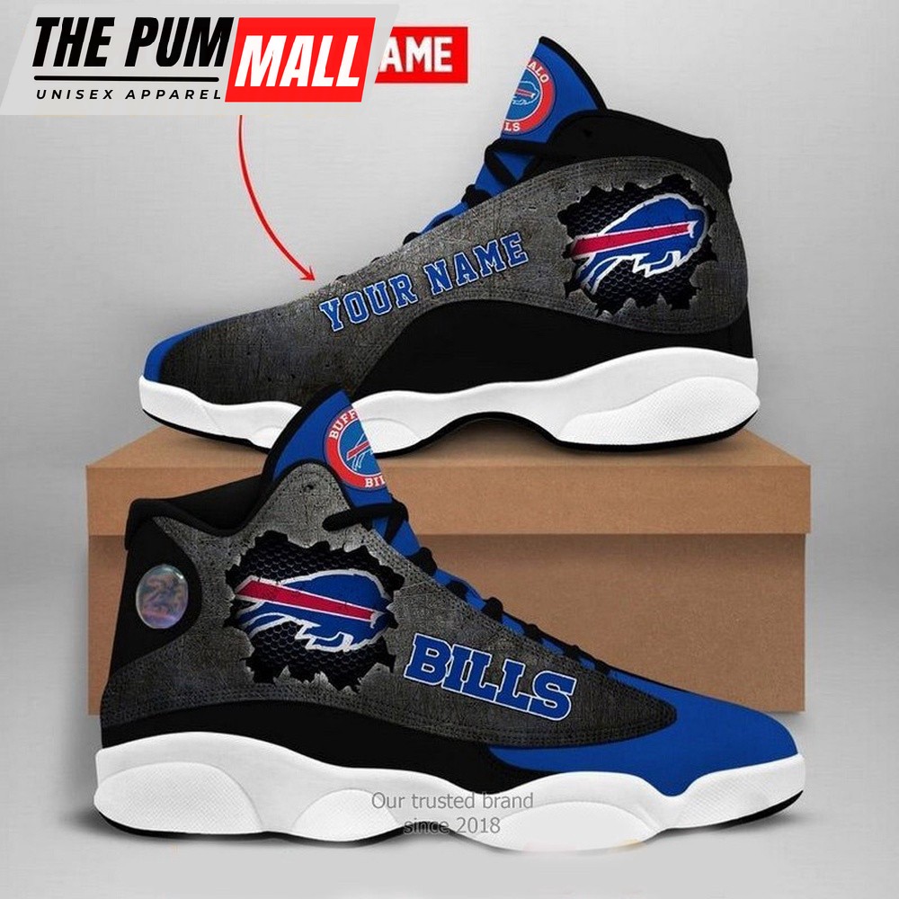 NFL Buffalo Bills Football Team Air Jd 13 Sneaker Shoes