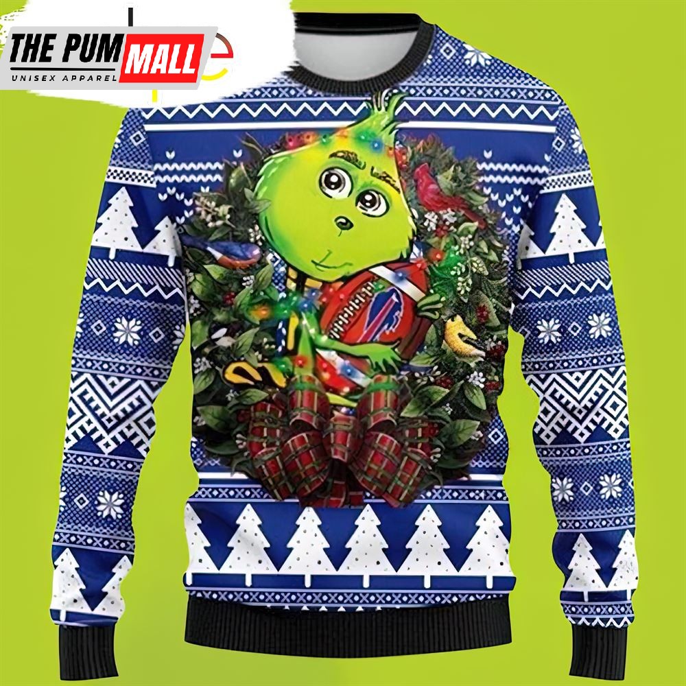 Nfl Buffalo Bills Grinch Hug Christmas Sweater
