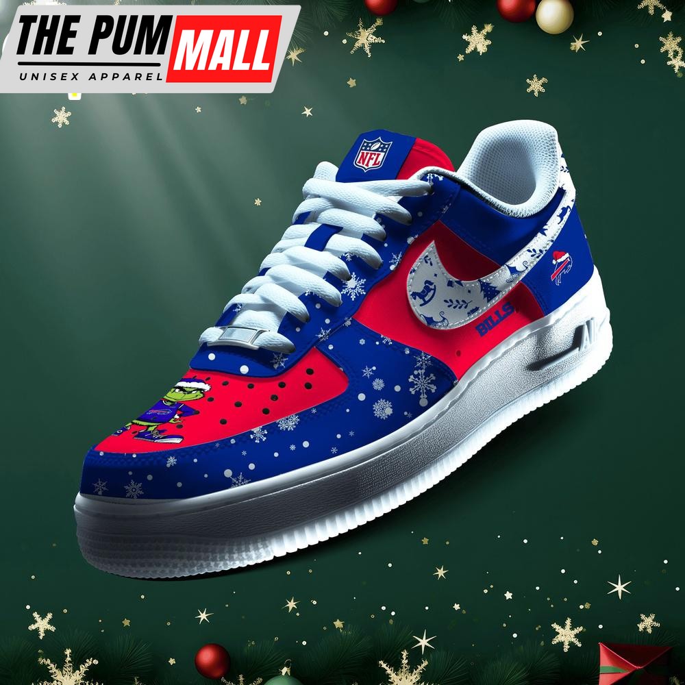 NFL Buffalo Bills Grinch Merry Christmas Sport Air Force 1 Shoes