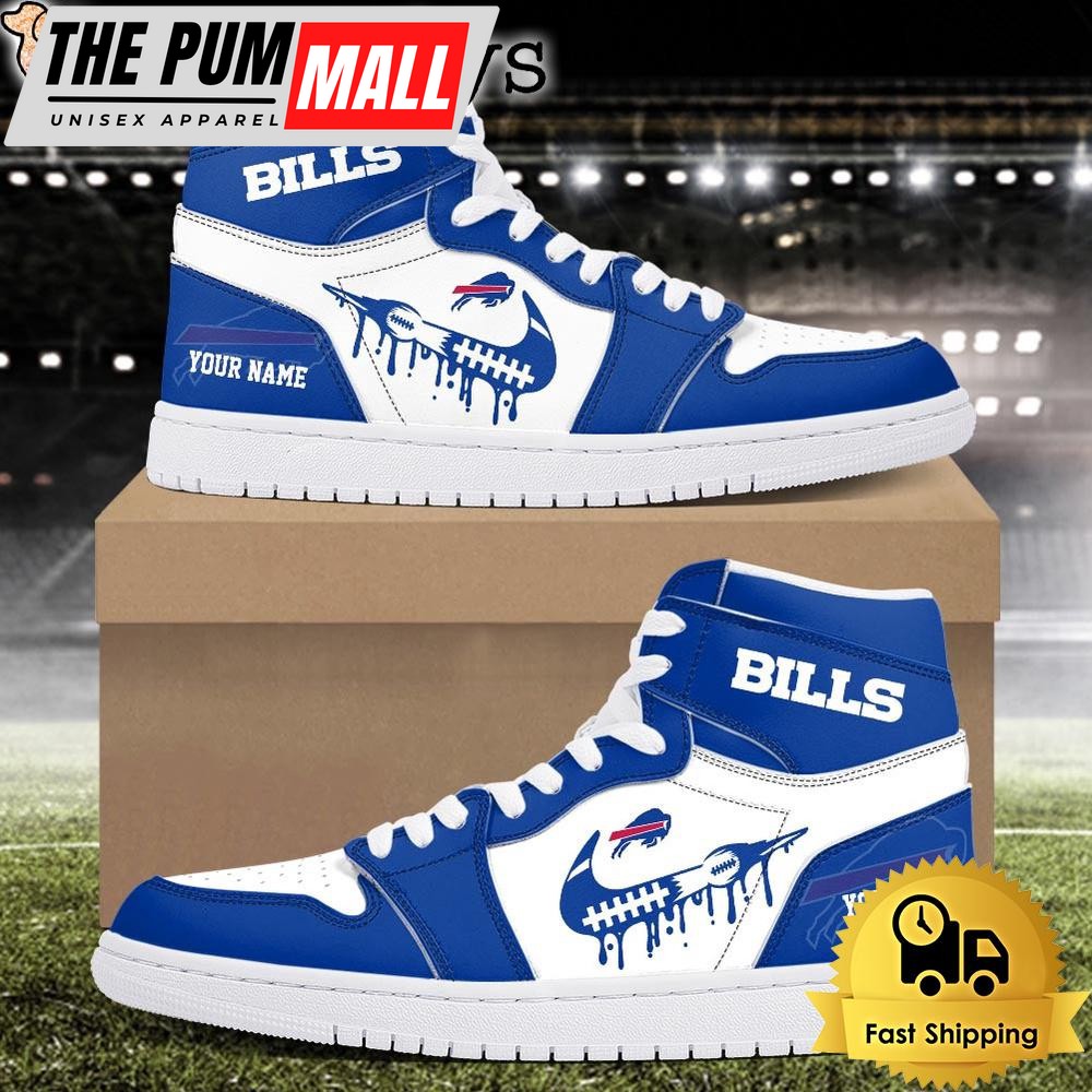 NFL Buffalo Bills Grunge Style Custom Air Jd 1 Shoes