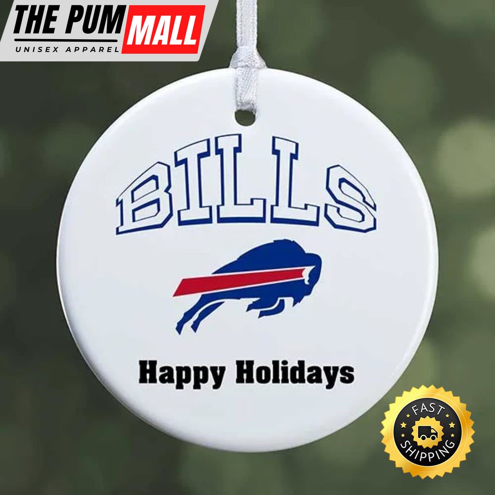 NFL Buffalo Bills Happy Holidays NFL Football Ornaments Limited Edition
