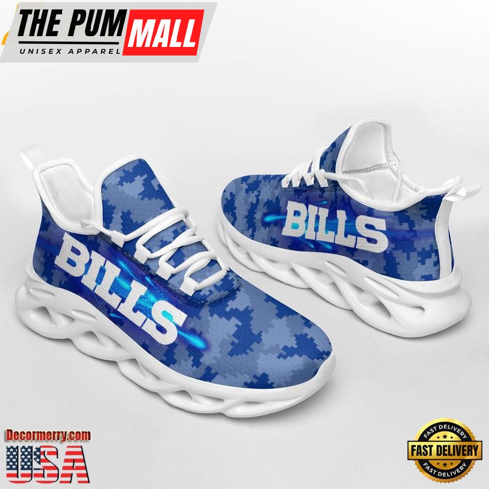 NFL Buffalo Bills Knitted Camouflage Max Soul Shoes , Running Sneakers Shoes