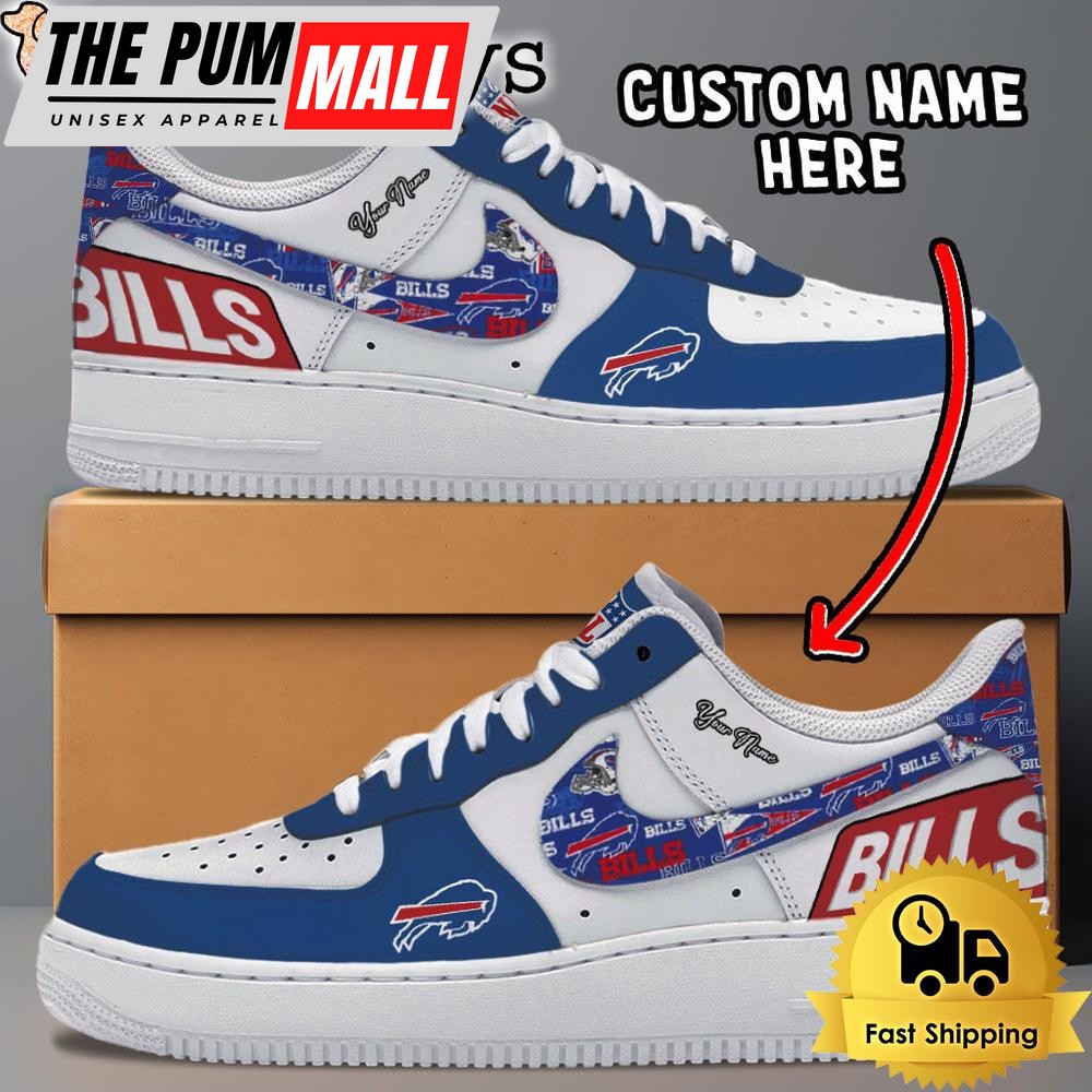 NFL Buffalo Bills Logo Team Design Custom Air Force 1 Shoes