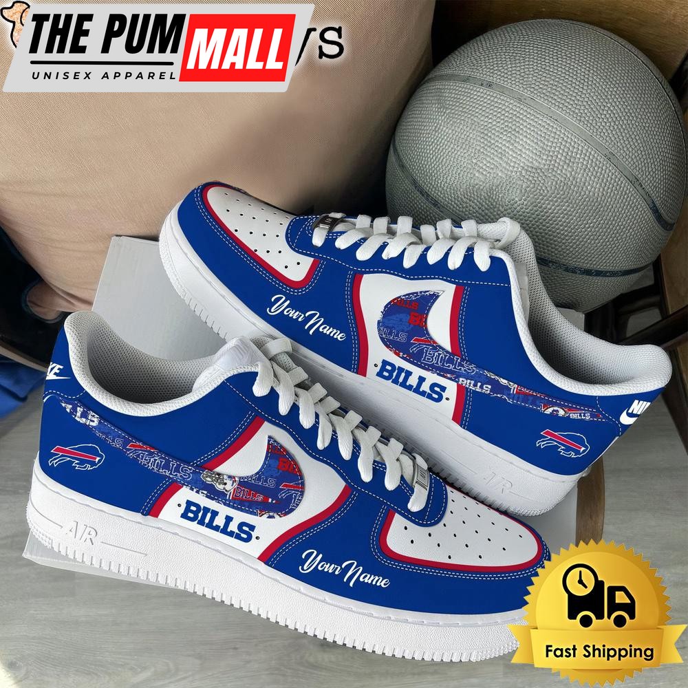 NFL Buffalo Bills Logo Team Limited Edition New Design Custom Air Force 1 Shoes