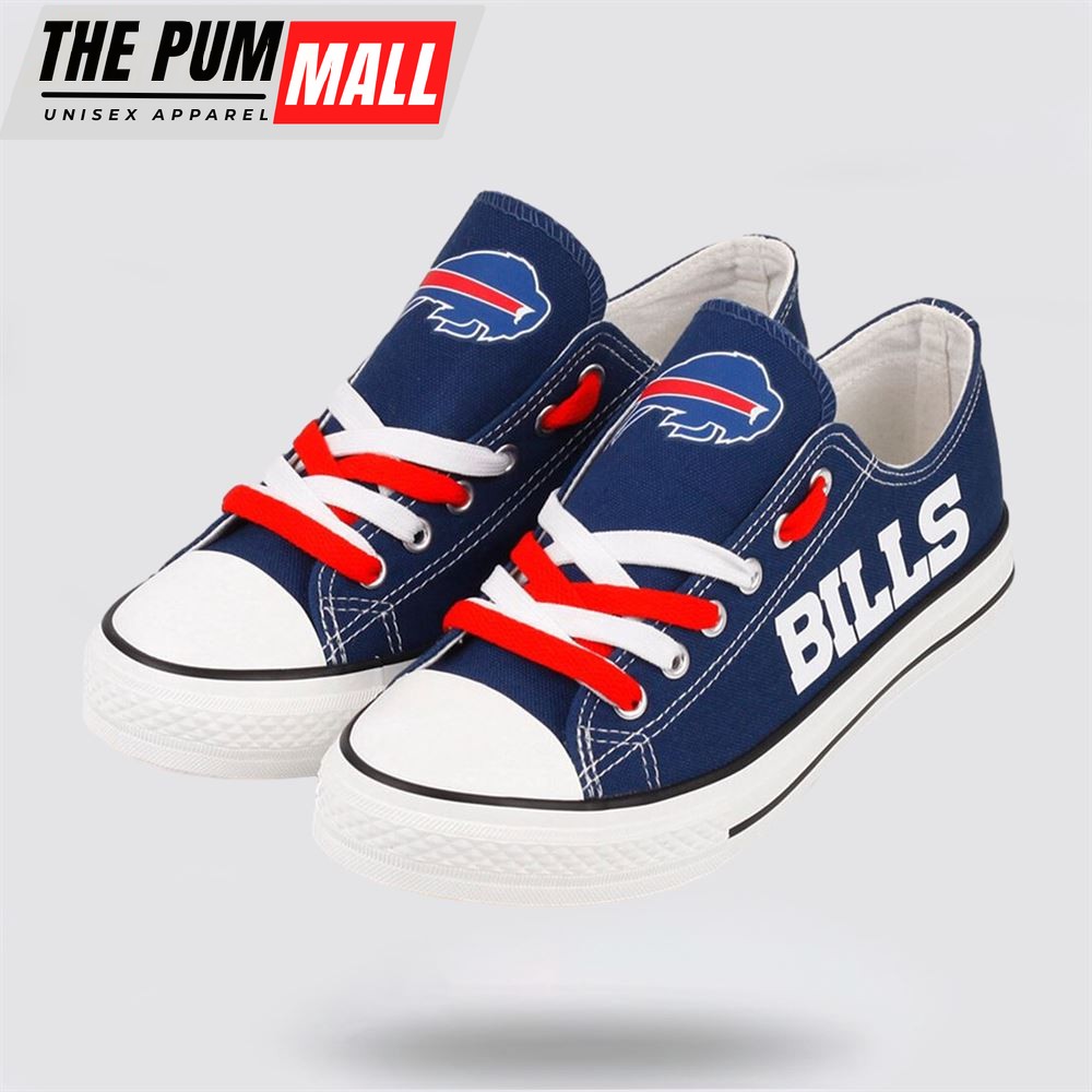 NFL Buffalo Bills Low Top Canvas Shoes Sport Sneakers Experience The Perfect Blend Of Style And Performance