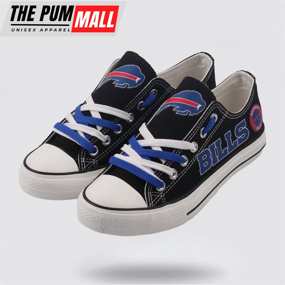 NFL Buffalo Bills Low Top Canvas Shoes Sport Sneakers Step Up Your Game With Unmatched Comfort And Support
