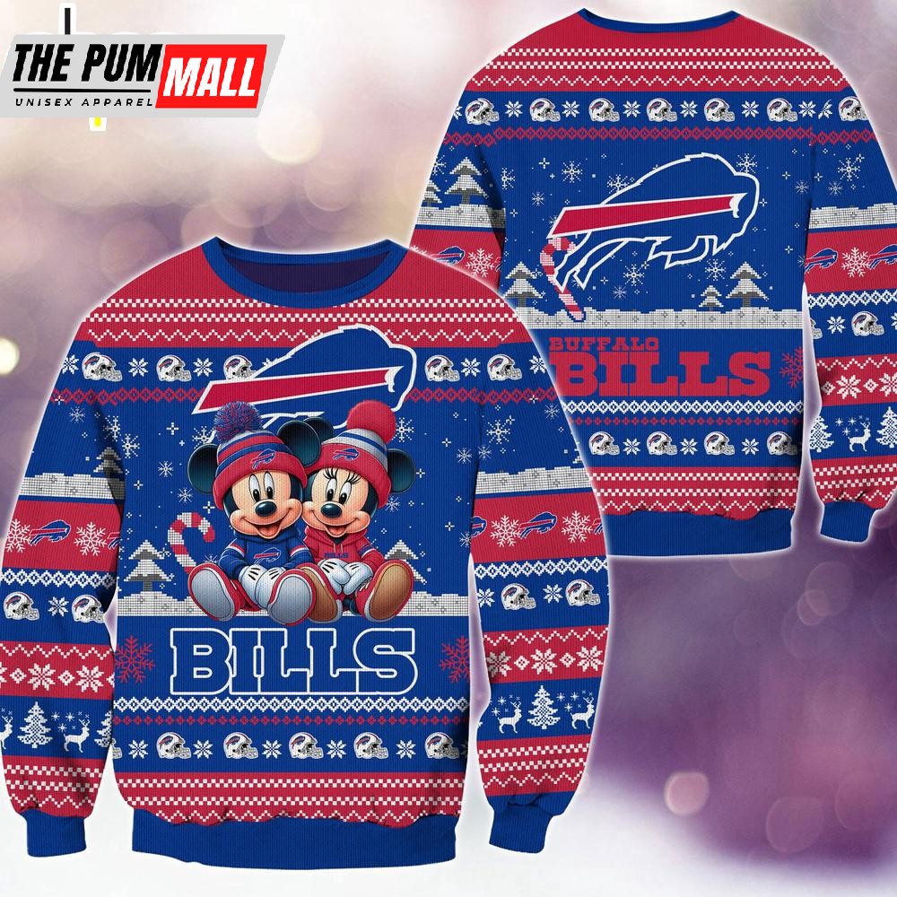 nfl-buffalo-bills-mickey-and-minnie-cute-christmas-ugly-sweater-hdte672o NFL Buffalo Bills Mickey And Minnie Cute Christmas Ugly Sweater