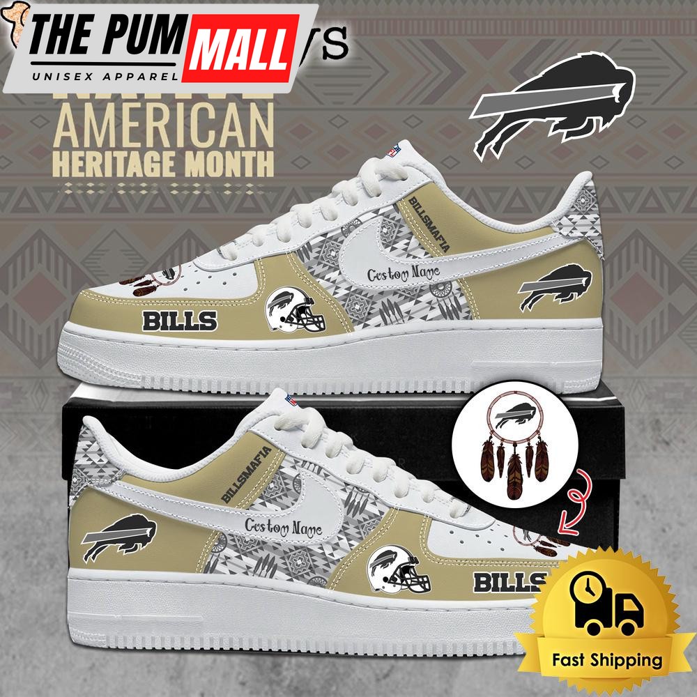 NFL Buffalo Bills Native American Heritage Month Limited Edition Custom Air Force 1 Shoes