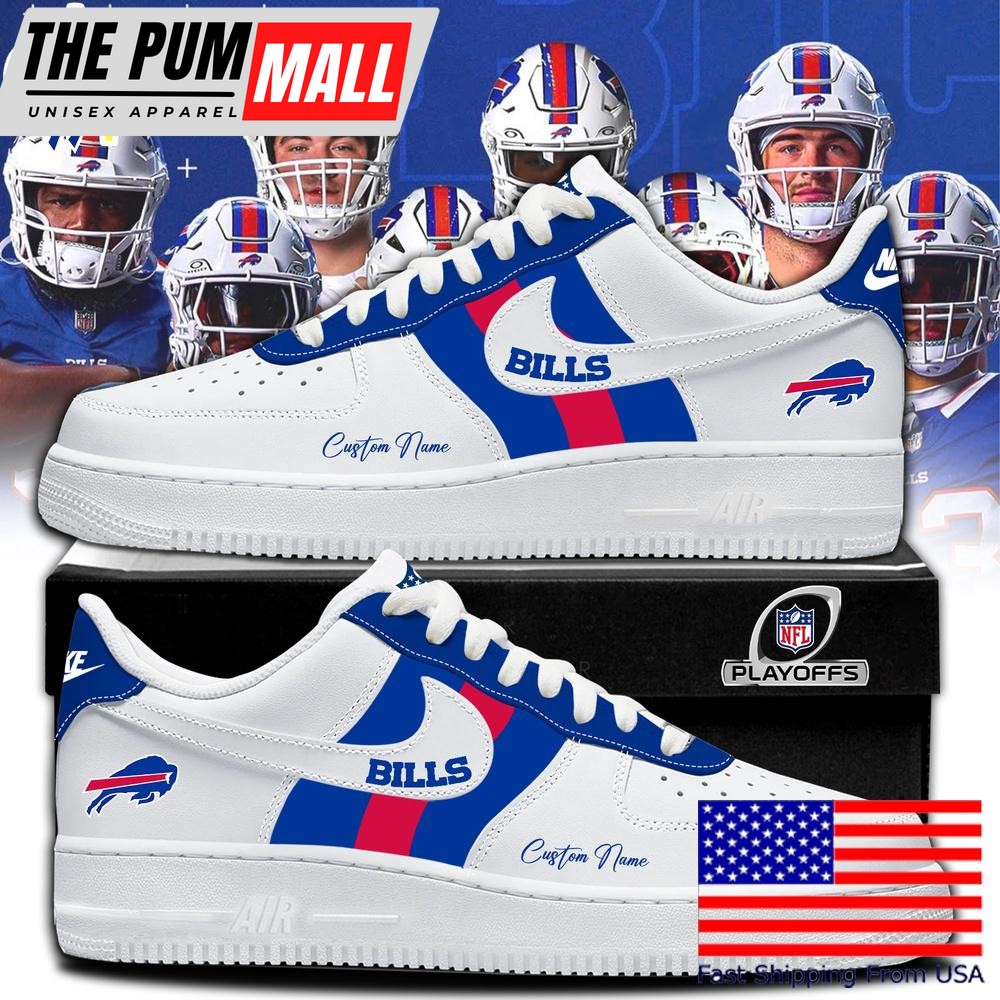 NFL Buffalo Bills New Design Limited Custom Air Force 1 Shoes , Best Running Shoes