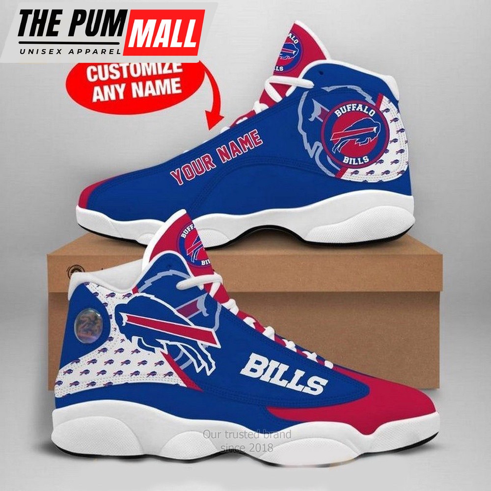 NFL Buffalo Bills Team Custom Air Jd 13 Shoes