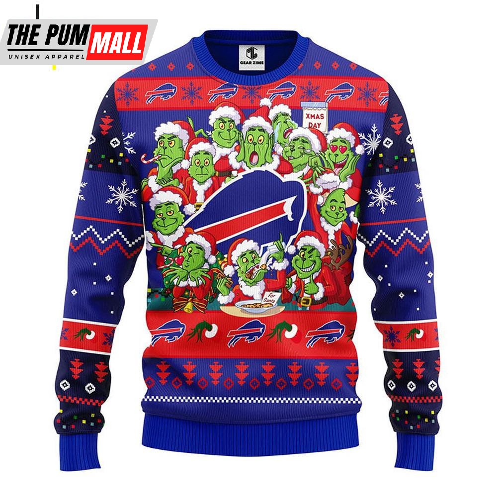 NFL Buffalo Bills The Gricnh Christmas Ugly Sweater