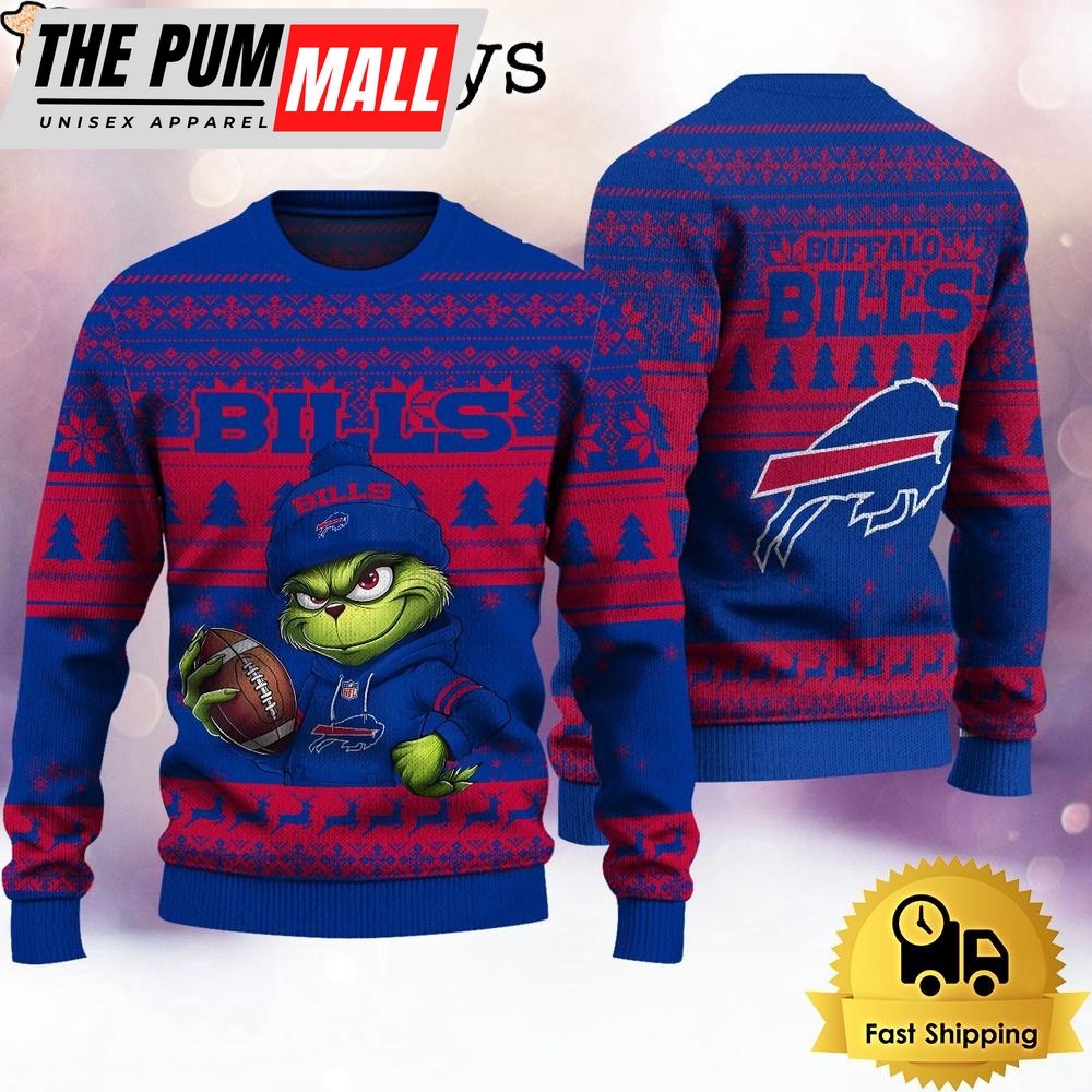 NFL Buffalo Bills The Grinch Ugly Christmas Sweater