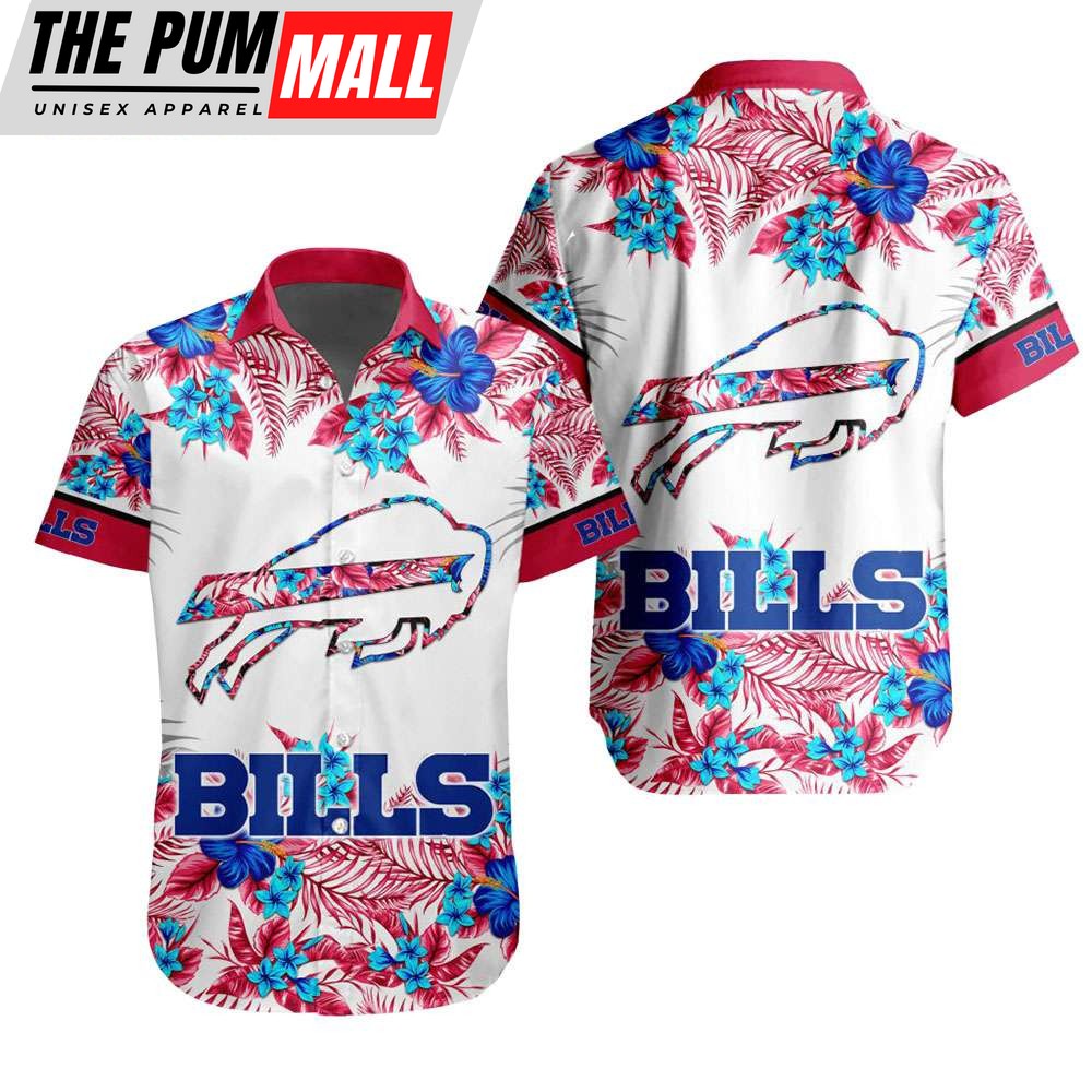 NFL Buffalo Bills Tropical Floral Hibiscus Hawaiian Shirt