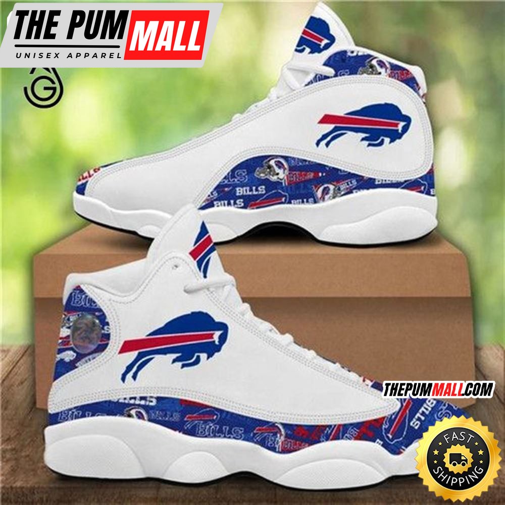 NFL Buffalo Bills White Air Jd 13 Shoes
