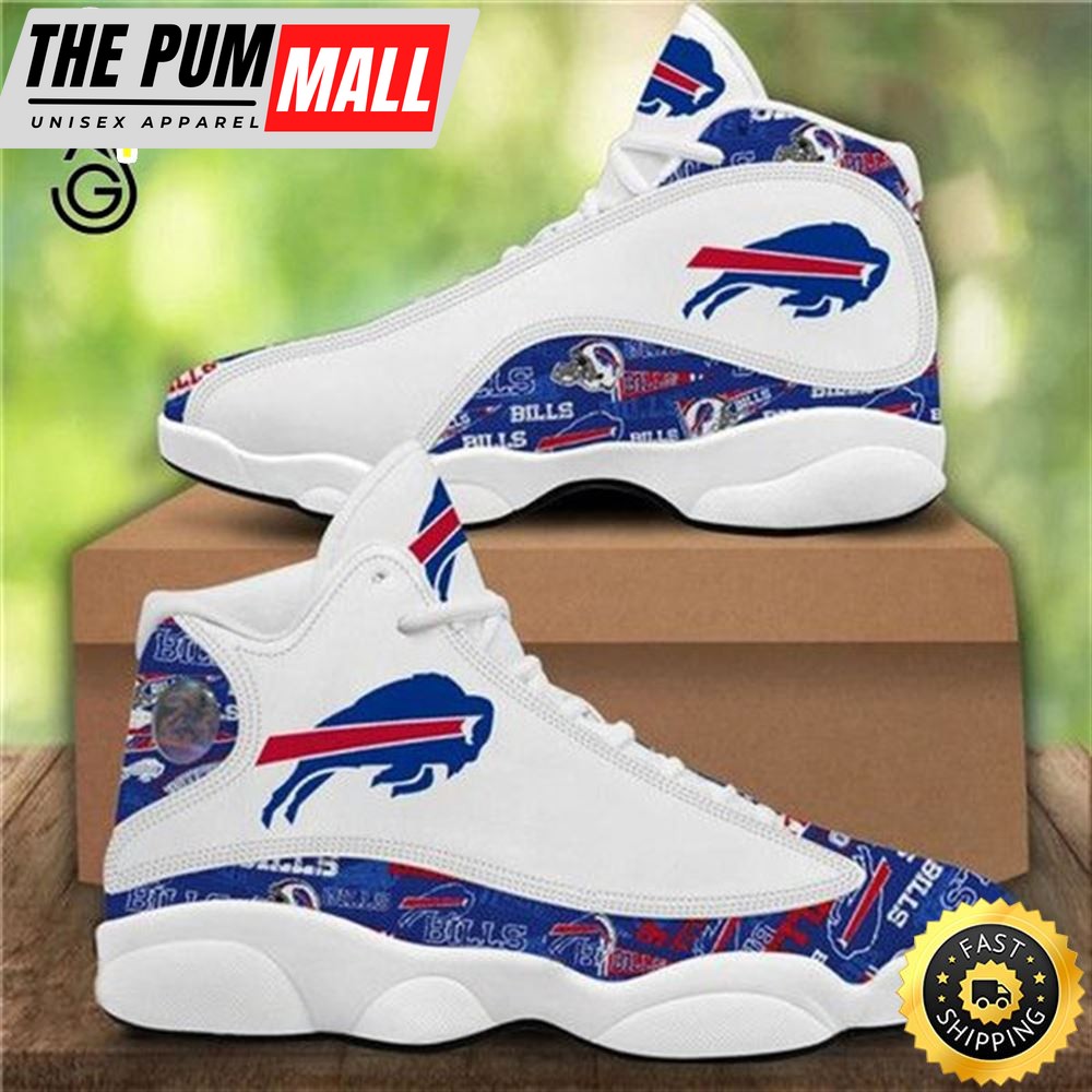 NFL Buffalo Bills White Air Jd 13 Shoes