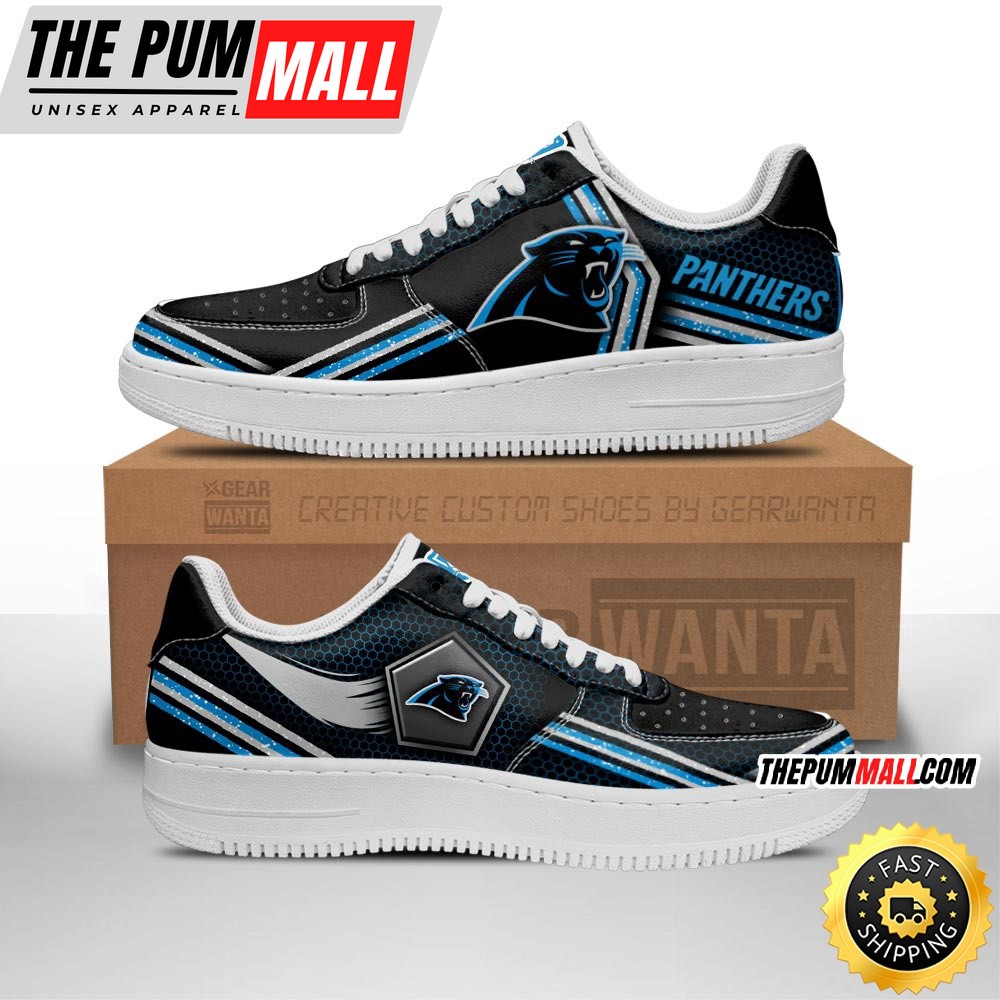 NFL Carolina Panthers Air Force 1 Shoes Air Sneakers For Fans