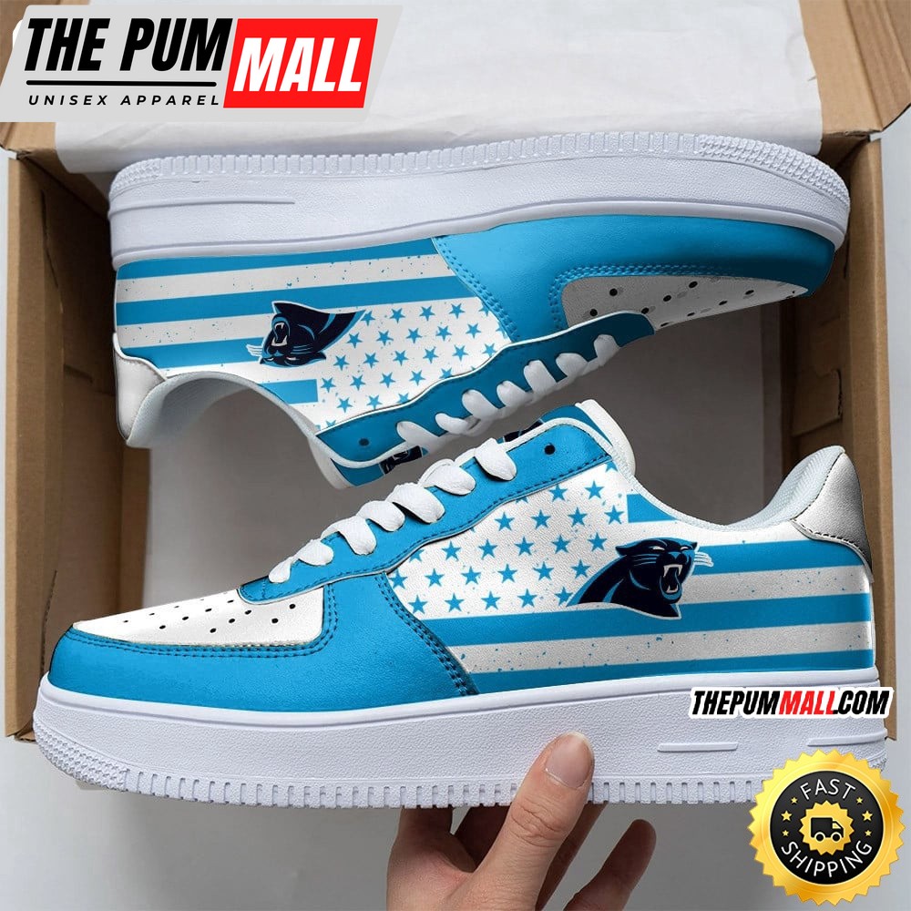 NFL Carolina Panthers Air Force 1 Shoes Urban Streetwear Shoes