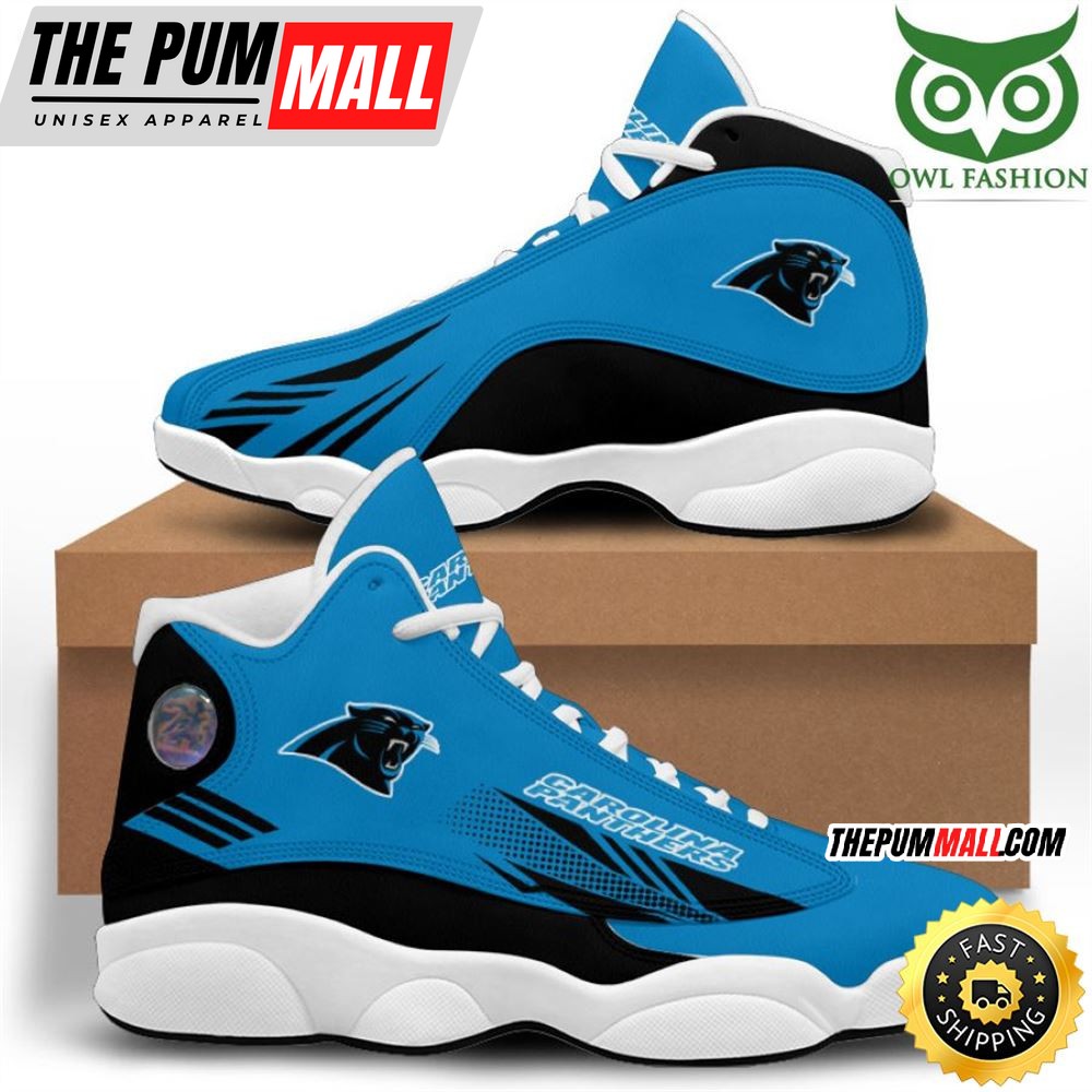 NFL Carolina Panthers Blue Black Air Jd 13 Shoes