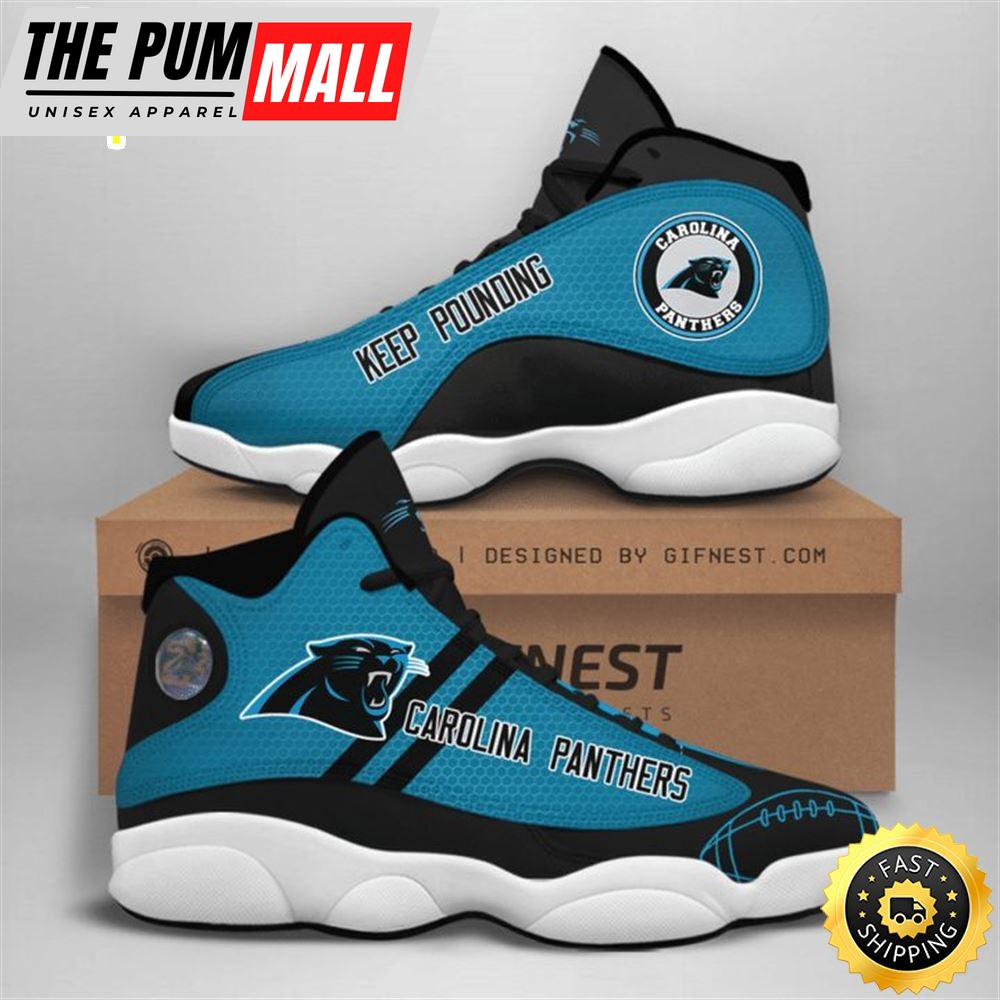 NFL Carolina Panthers Blue Black Air Jd 13 Shoes V2
