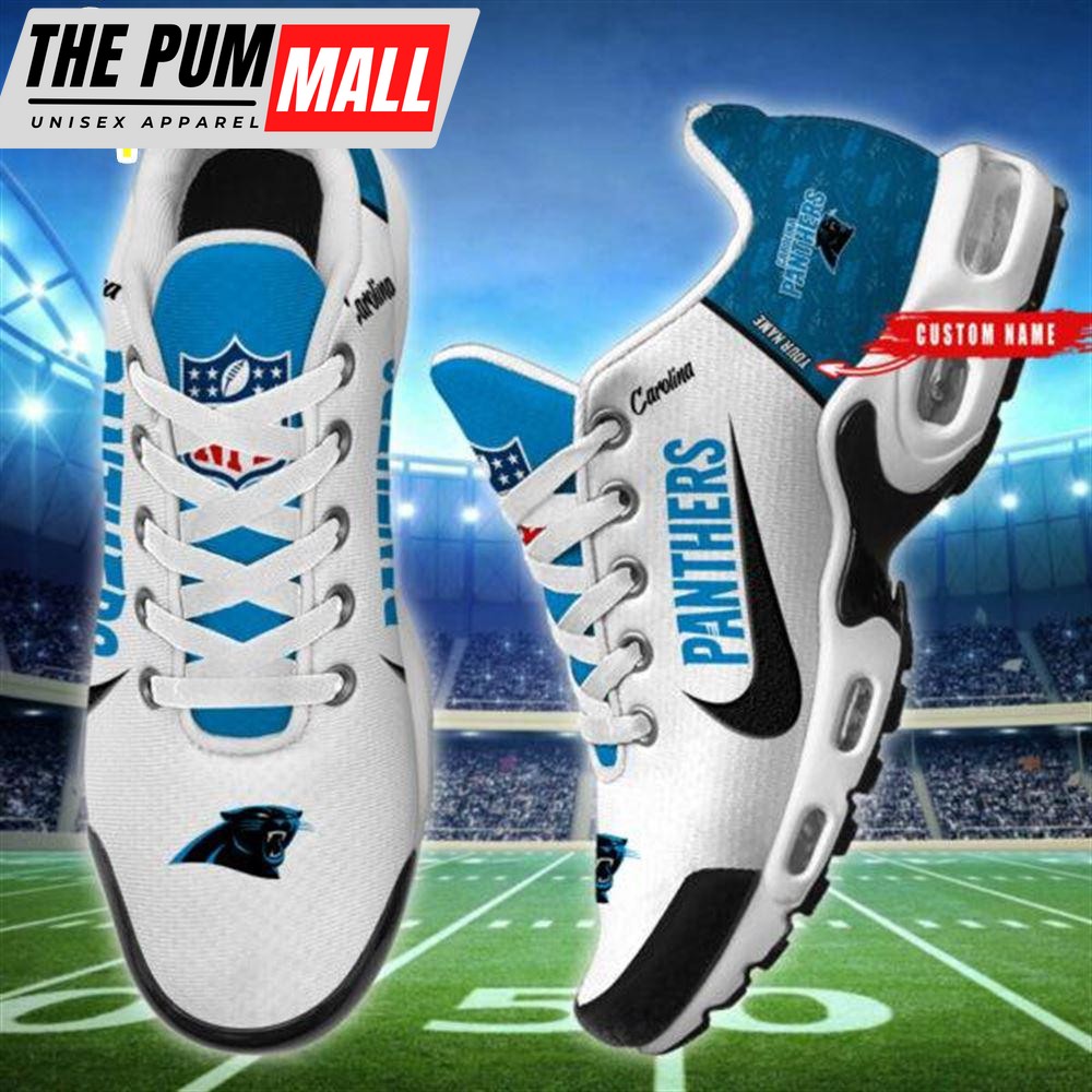 NFL Carolina Panthers Custom Name Air Max Plus Shoes