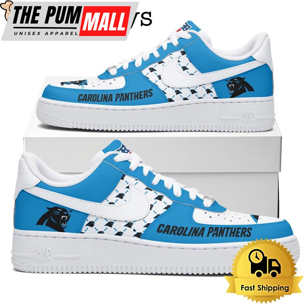 NFL Carolina Panthers Every Step Carries Belief Custom Air Force 1 Shoes