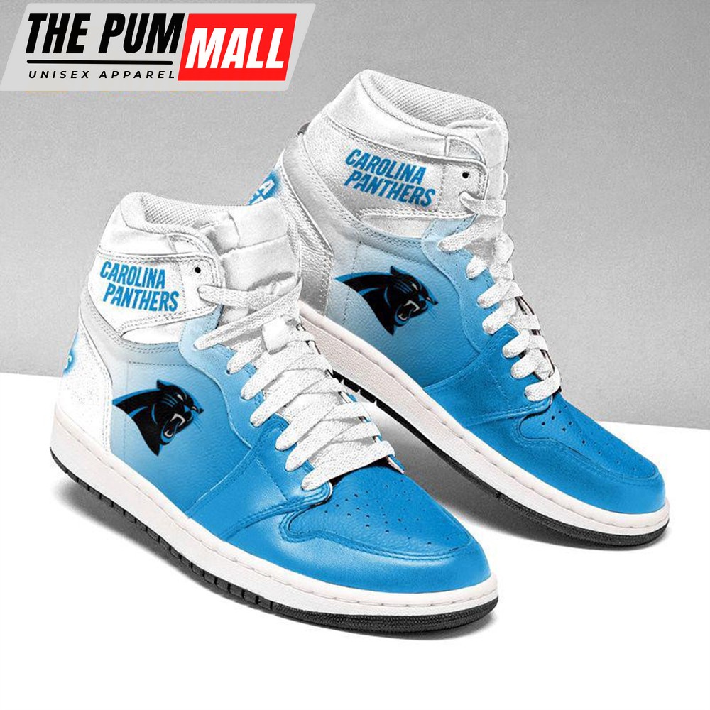 NFL Carolina Panthers Football Team Air Jd 1 Hightop Shoes Sizes