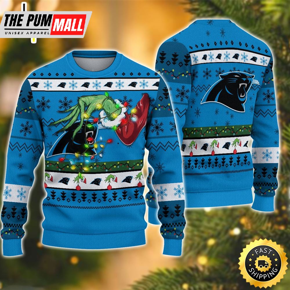 NFL Carolina Panthers Grinch Christmas Ugly Sweater