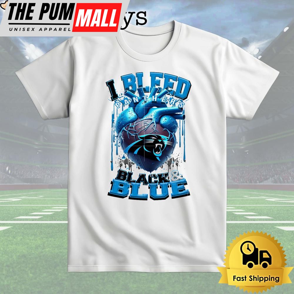 NFL Carolina Panthers I Bleed Black Blue T Shirt