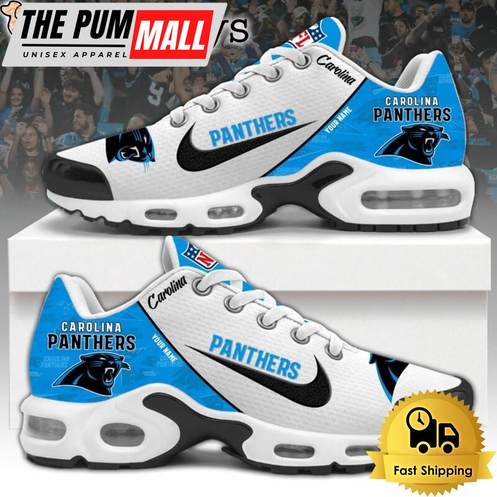 NFL Carolina Panthers Logo 2024 Custom Air Max Plus Shoes, NFL Fan Shoes