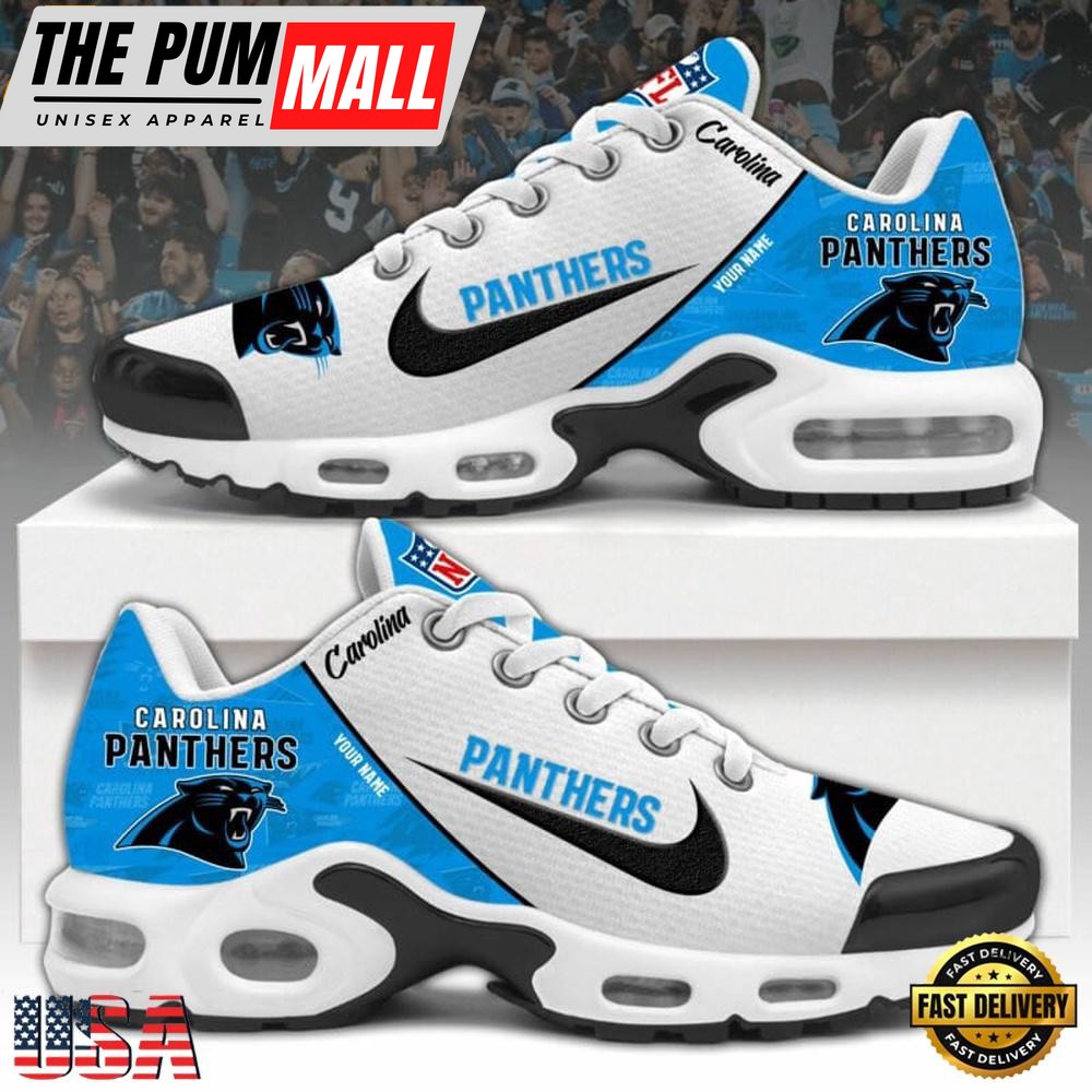 NFL Carolina Panthers Logo 2025 Custom Air Max Plus Shoes Running Sneakers