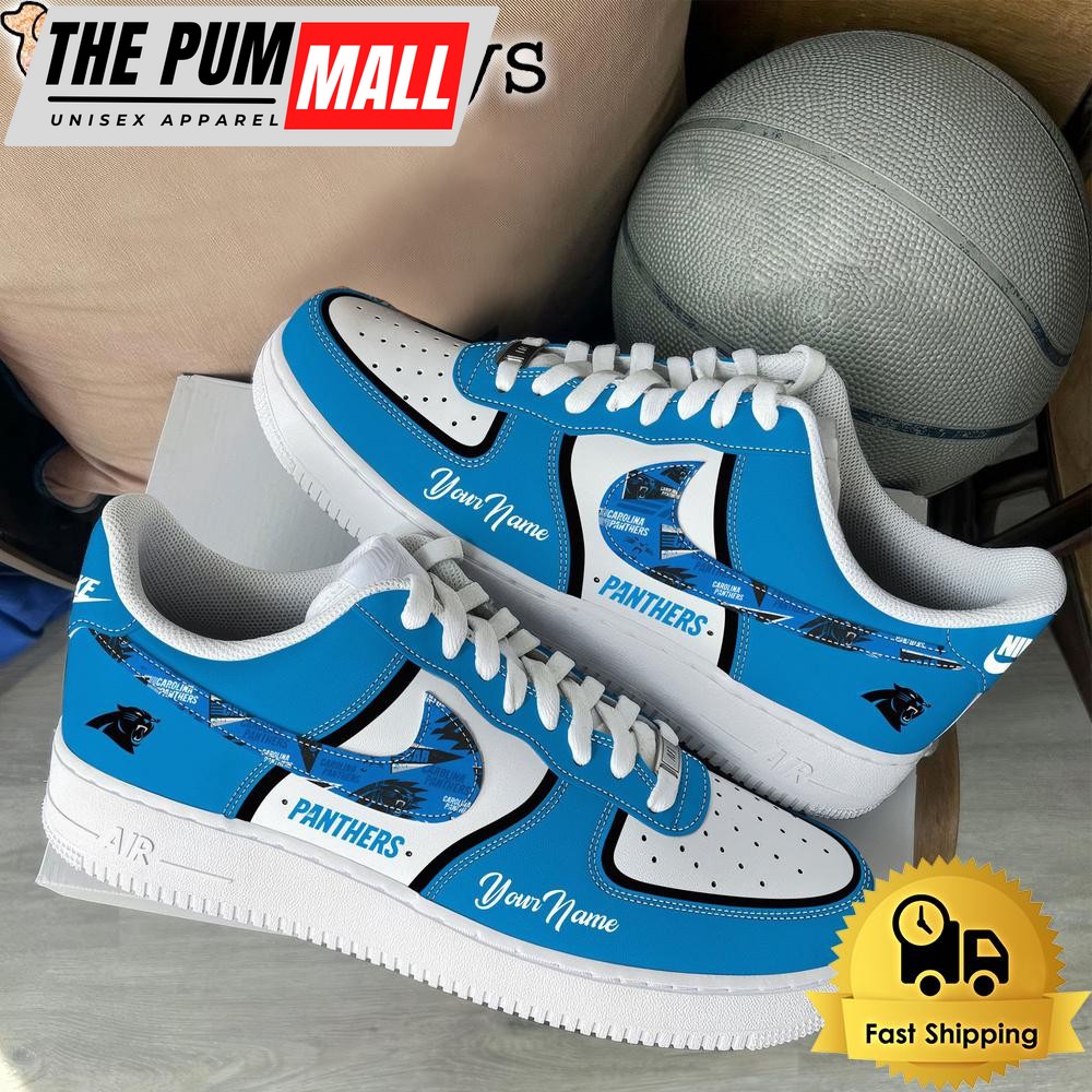 NFL Carolina Panthers Logo Team Limited Edition New Design Custom Air Force 1 Shoes