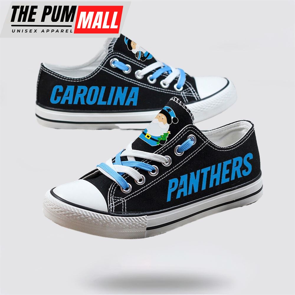 nfl-carolina-panthers-low-top-canvas-print-chrismas-design-shoes-sport-sneakers-l9r4yio7 NFL Carolina Panthers Low Top Canvas Print Chrismas Design Shoes Sport Sneakers