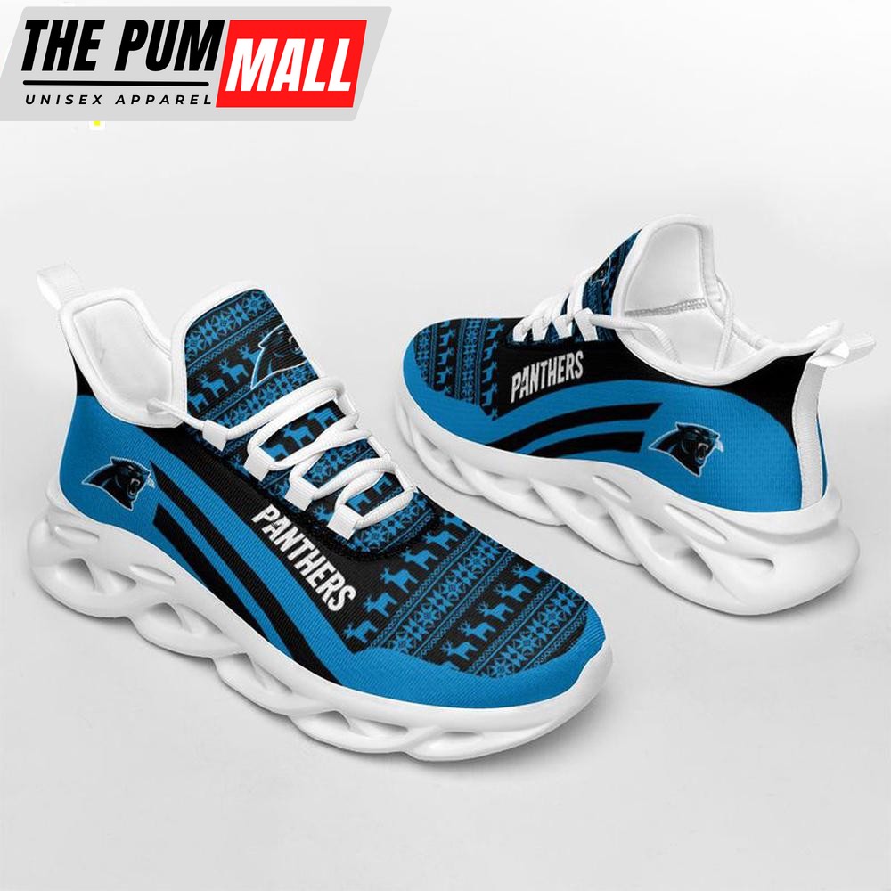 NFL Carolina Panthers Merry Christmas Max Soul Shoes Gift For Fans