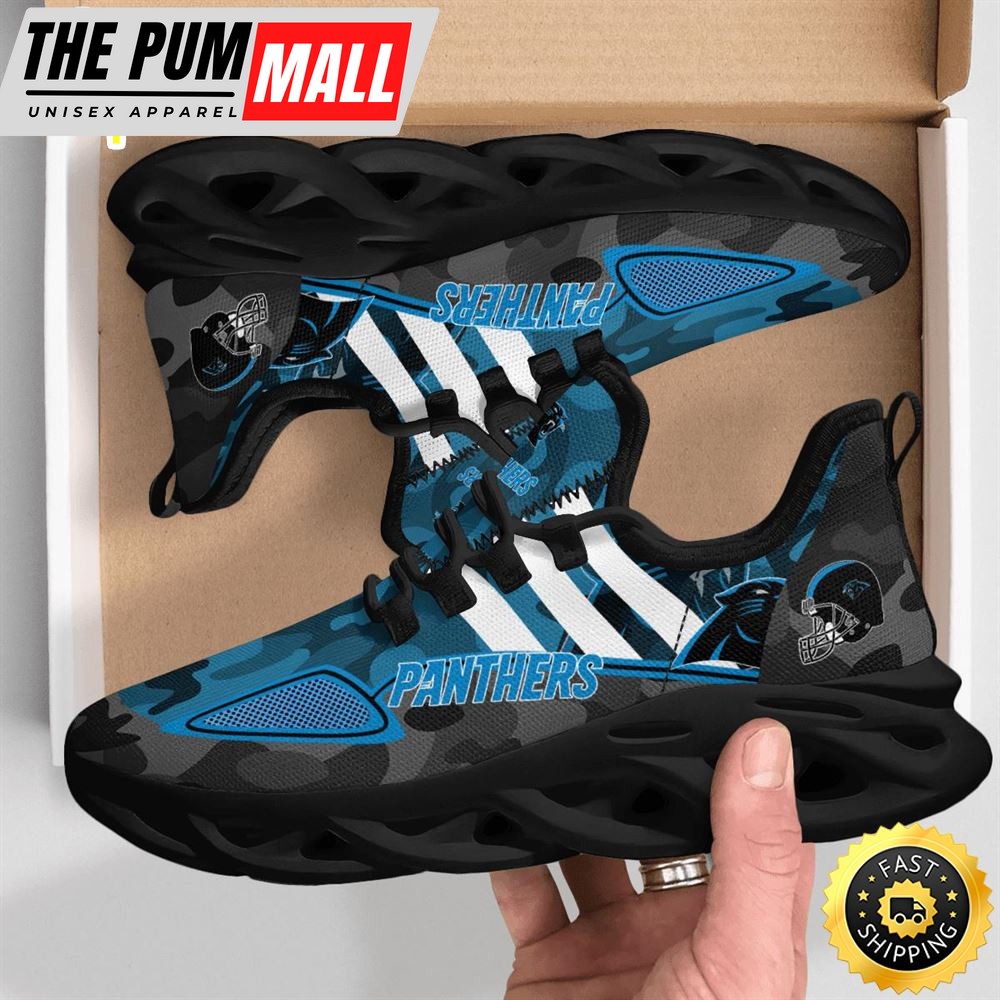 NFL Carolina Panthers Military Camouflage M Soul Shoes