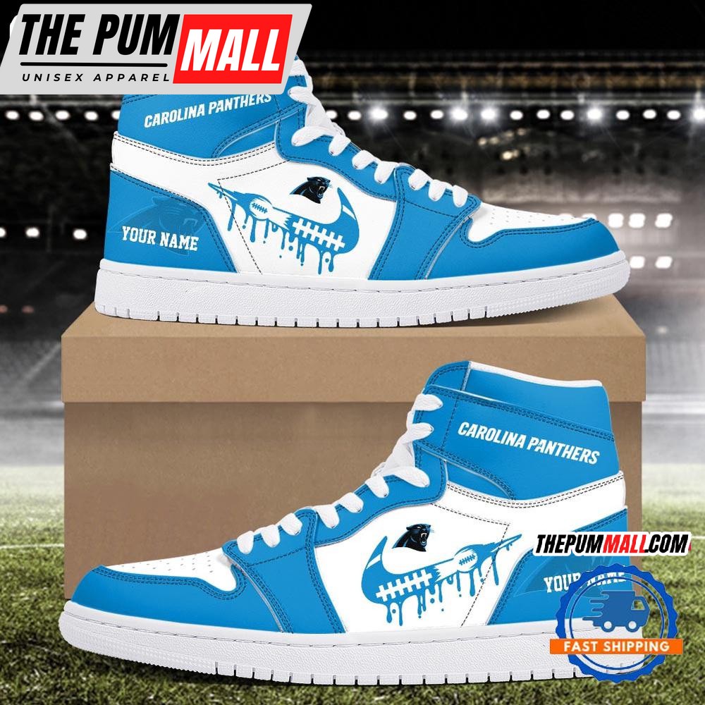 NFL Carolina Panthers New Season Custom Air Jd 1 Hightop Shoes