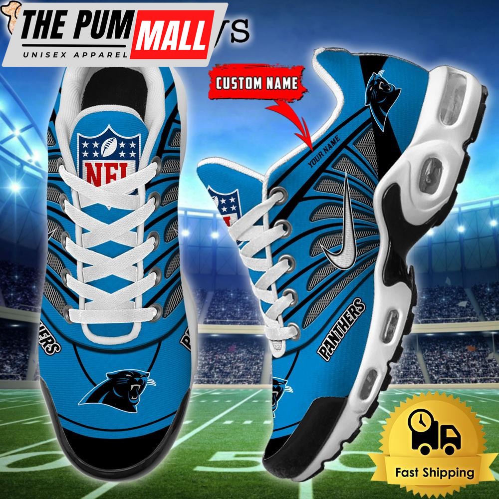nfl-carolina-panthers-sport-football-logo-custom-air-max-plus-shoes-xkjht083 NFL Carolina Panthers Sport Football Logo Custom Air Max Plus Shoes
