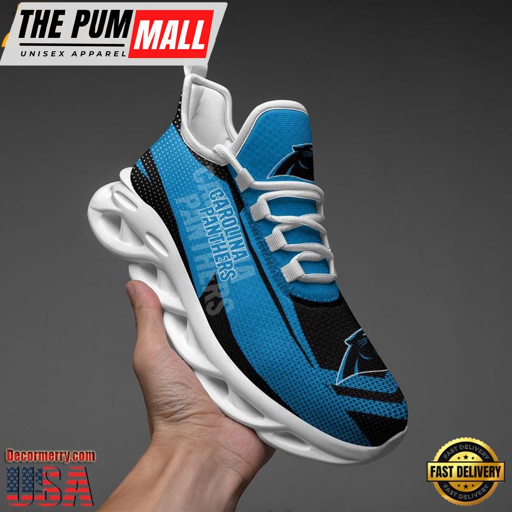 NFL Carolina Panthers Sport Logo Max Soul Shoes , Running Sneakers Shoes