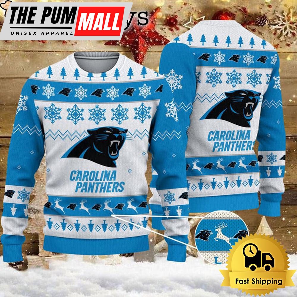 NFL Carolina Panthers Team Winter Ugly Christmas Sweater