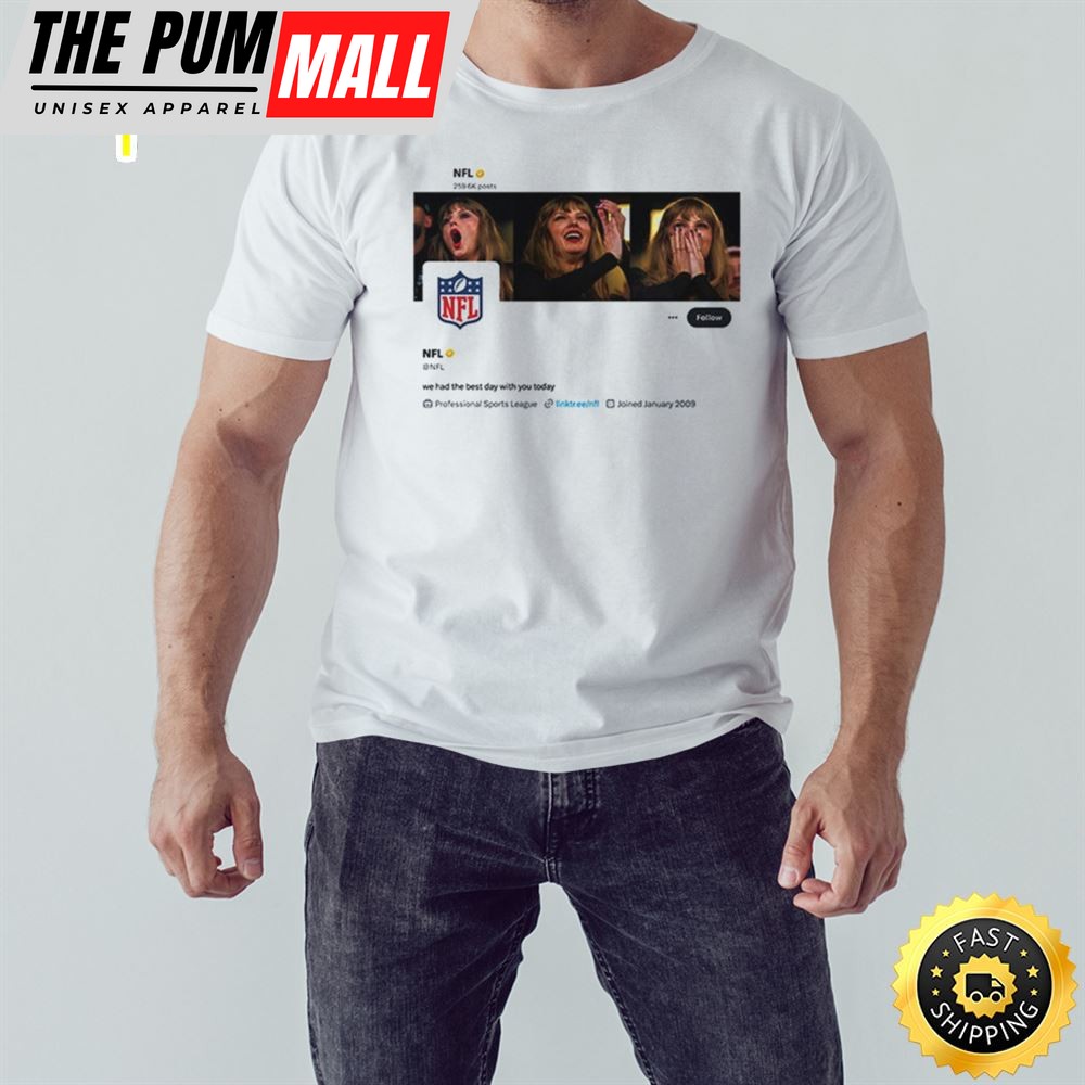 NFL Changed Their Taylor Swift Header Picture And Bio Today T-Shirt