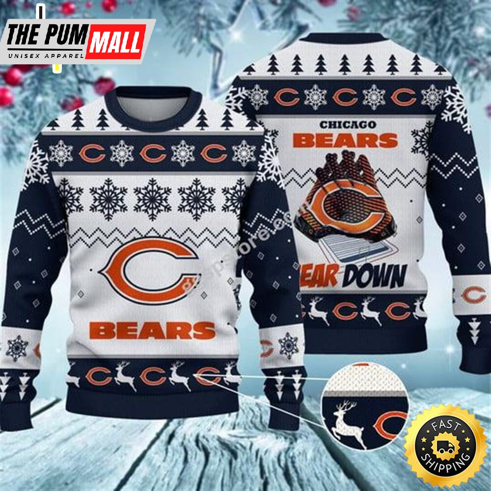 NFL Chicago Bears 3D Sweater Ugly Christmas