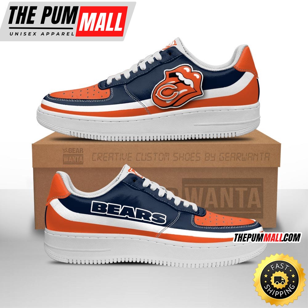 NFL Chicago Bears Air Force 1 Shoes Sexy Lips For Fans